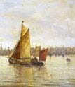 A Haybarge Passing Gravesend
